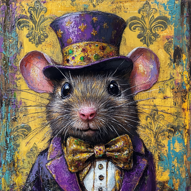 Mardi Gras Sign, Mouse Sign, DCO-13117, Sign For Wreath, 10x10